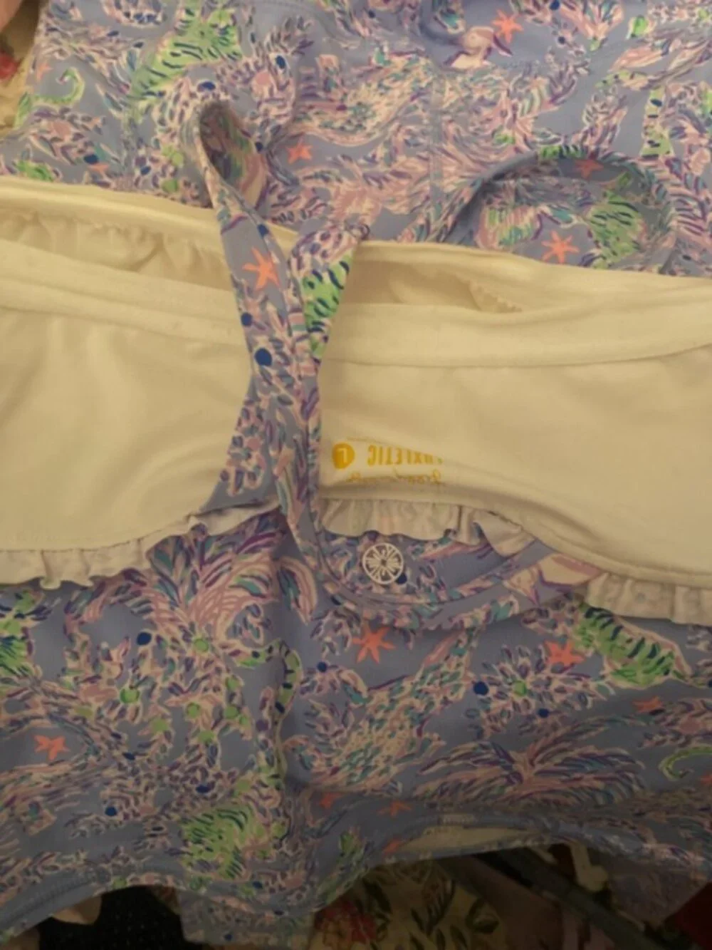 Lilly pulitzer cheetah print workout out set large! - Picture 5 of 6
